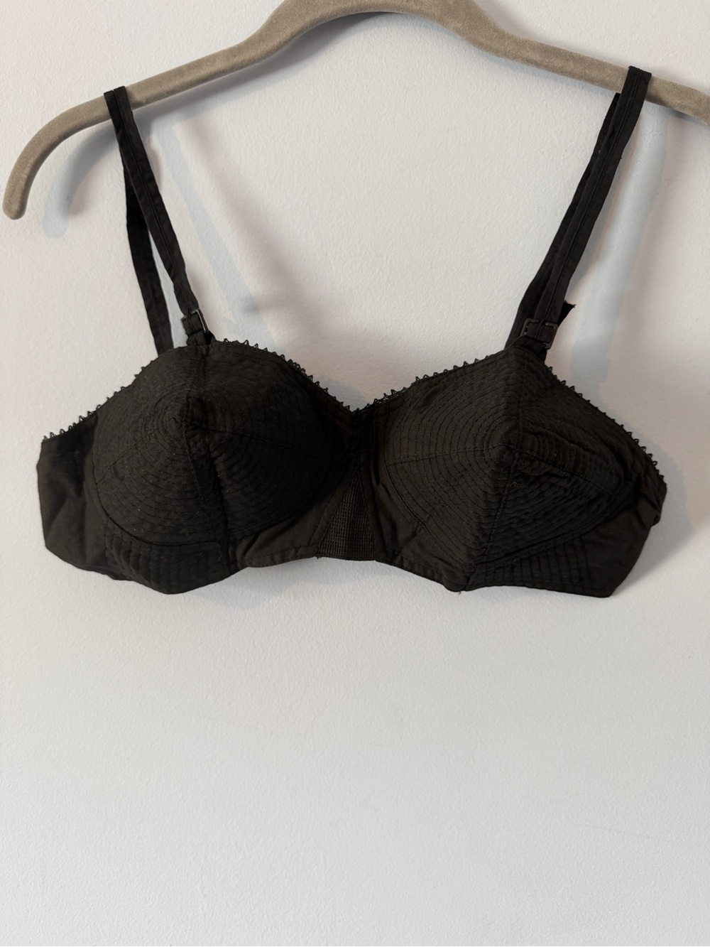 Vintage Bullet Bra with Textured Cups